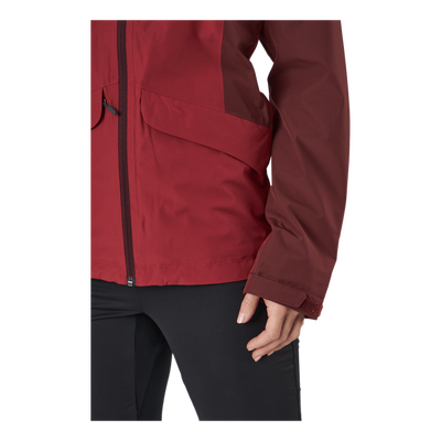 Mila Rain Jacket Maroon Red/brick Red