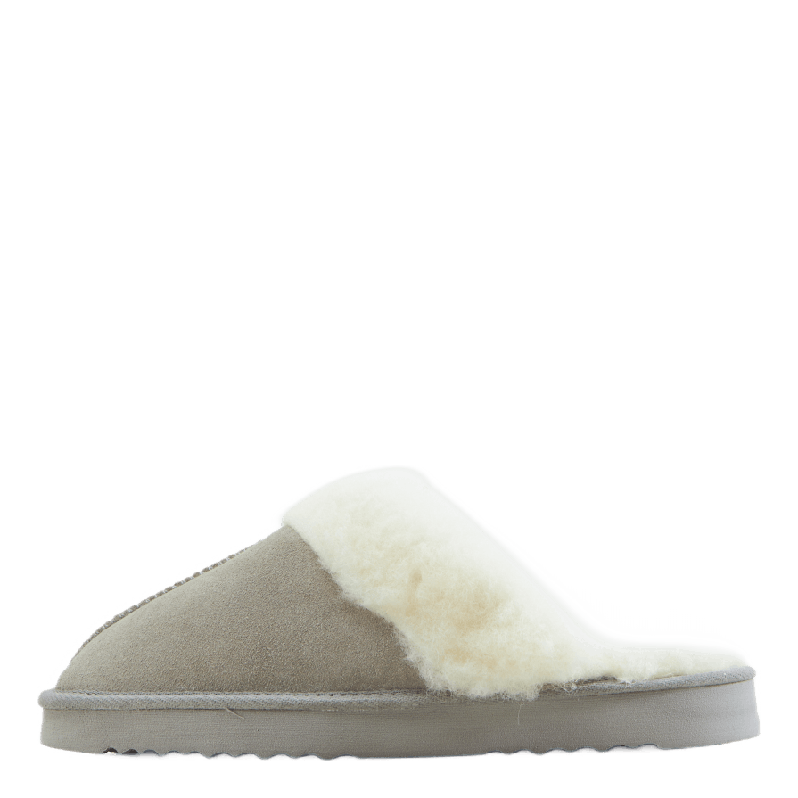 Tamara W Warm Leather Slipper Chateau Gray