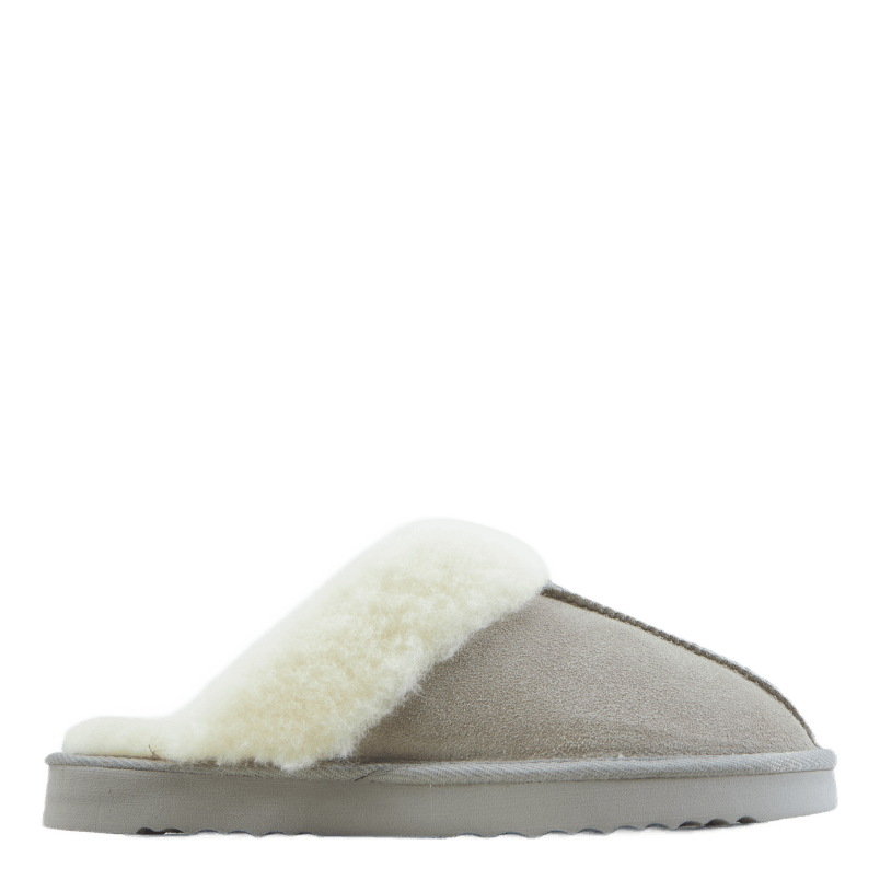 Tamara W Warm Leather Slipper Chateau Gray