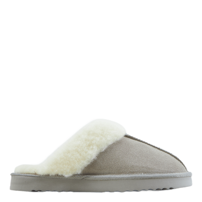 Tamara W Warm Leather Slipper Chateau Gray