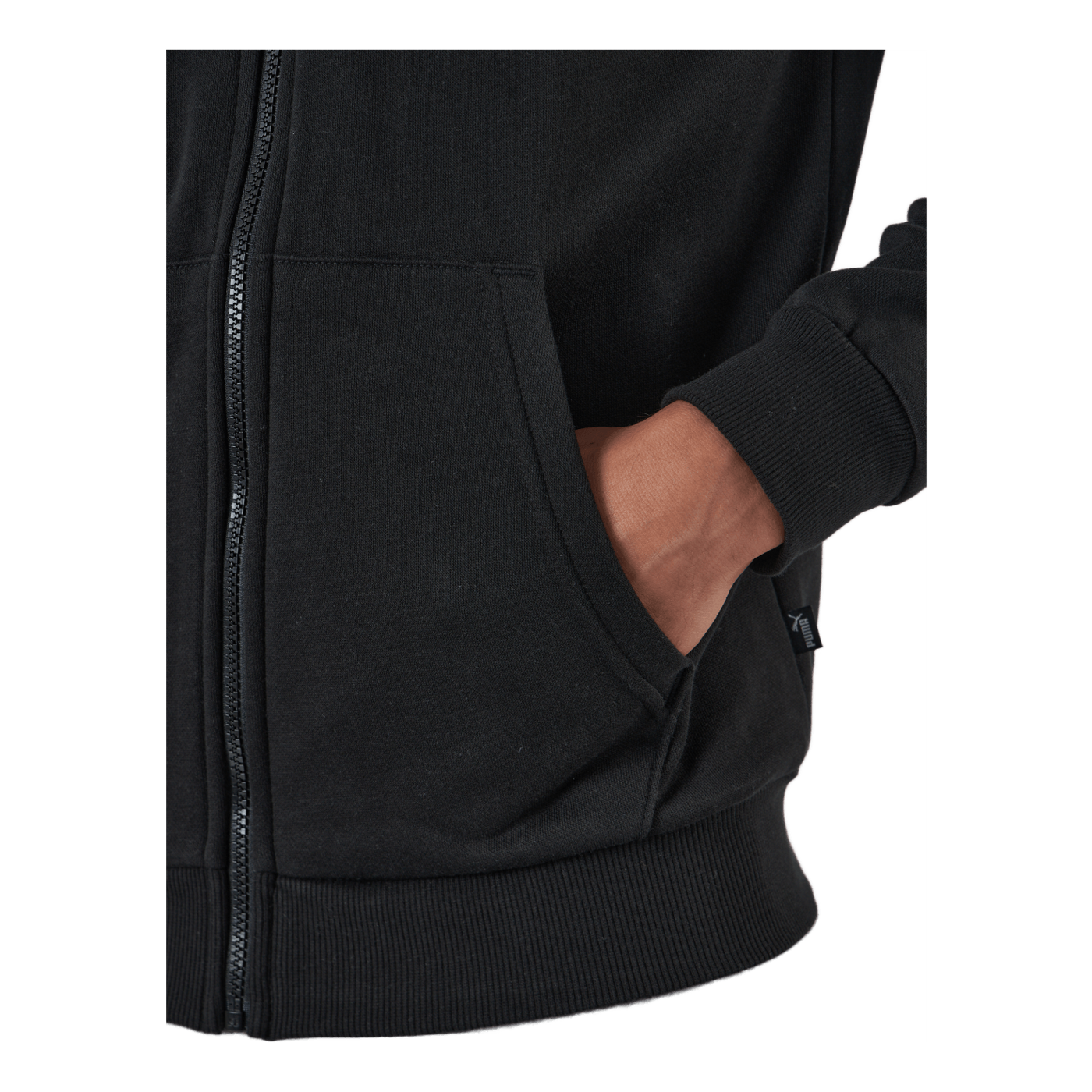 Ess Small Logo Fz Hoodie Fl Puma Black