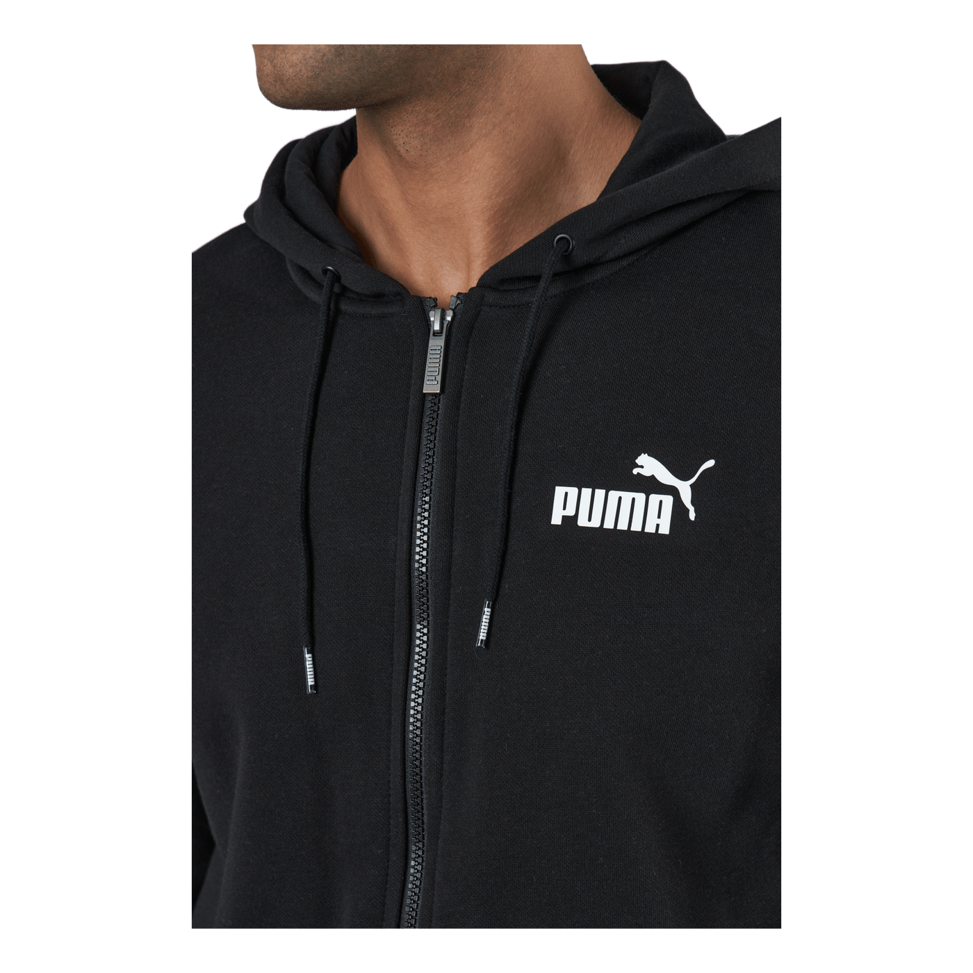 Ess Small Logo Fz Hoodie Fl Puma Black