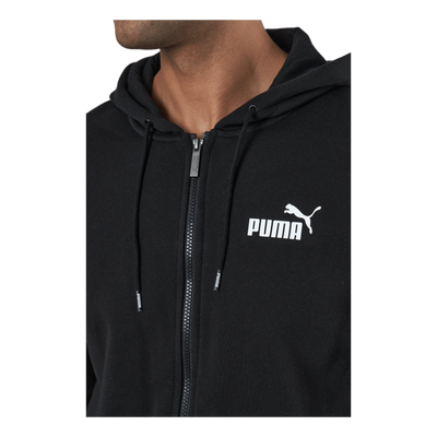 Ess Small Logo Fz Hoodie Fl Puma Black