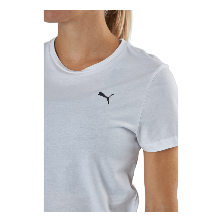 Ess Small Logo Tee Puma White-cat