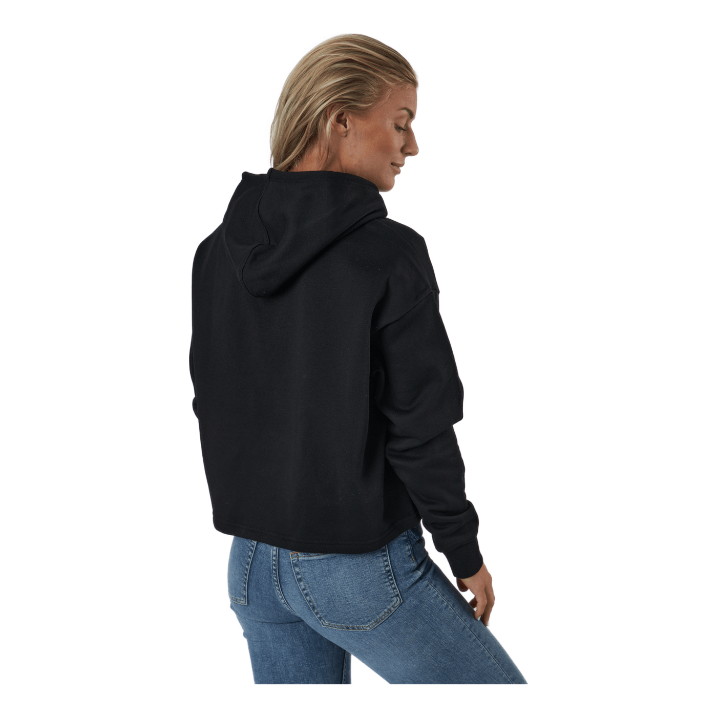 Ess+ Cropped Metallic Logo Hoo Puma Black-gold