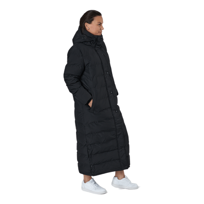 Joan W Long Puffer Jacket Black