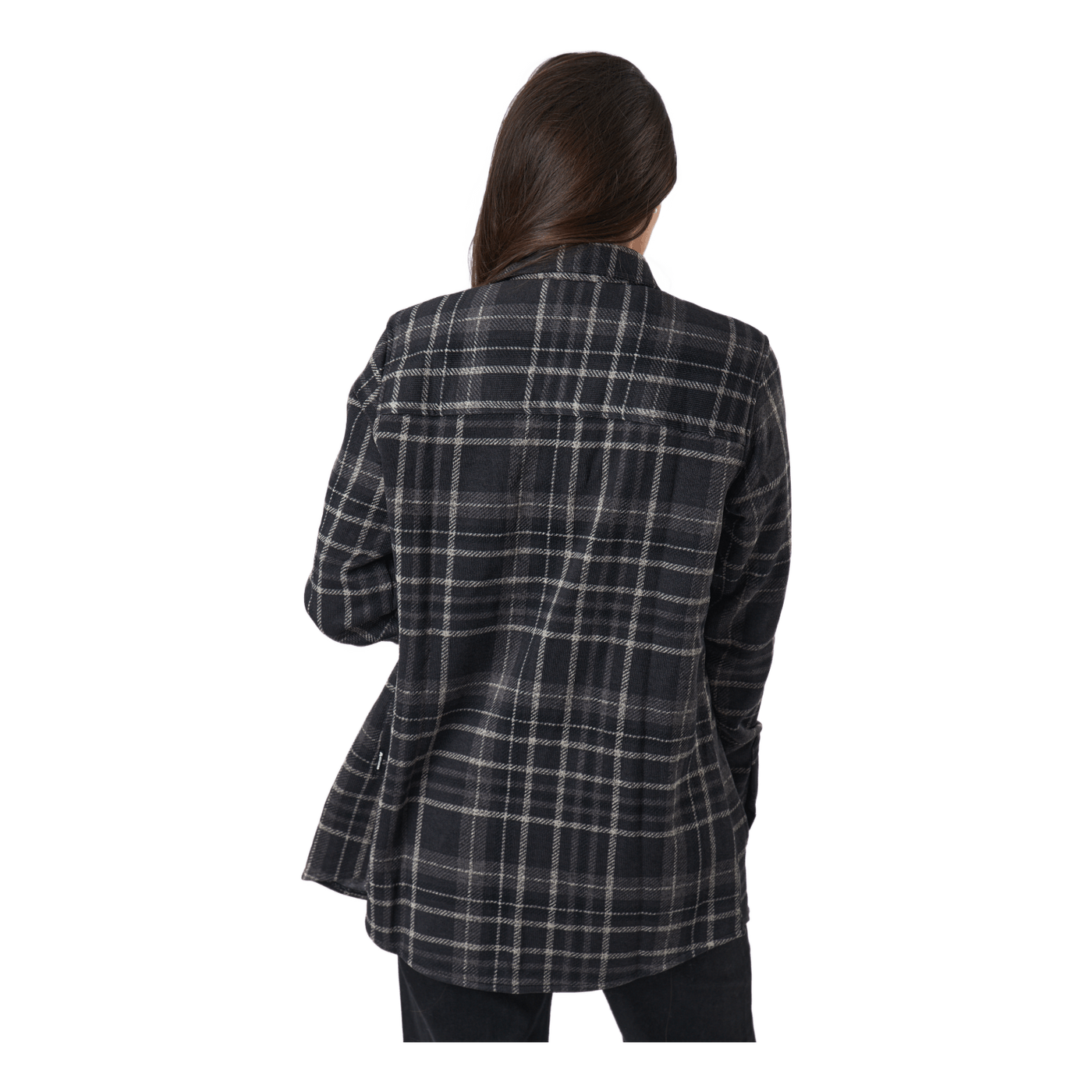 Milly W Checked Fleece Shirt Black