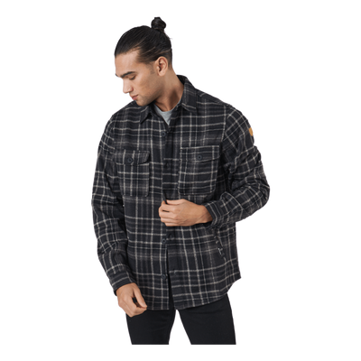 Dewey M Checked Fleece Shirt Black