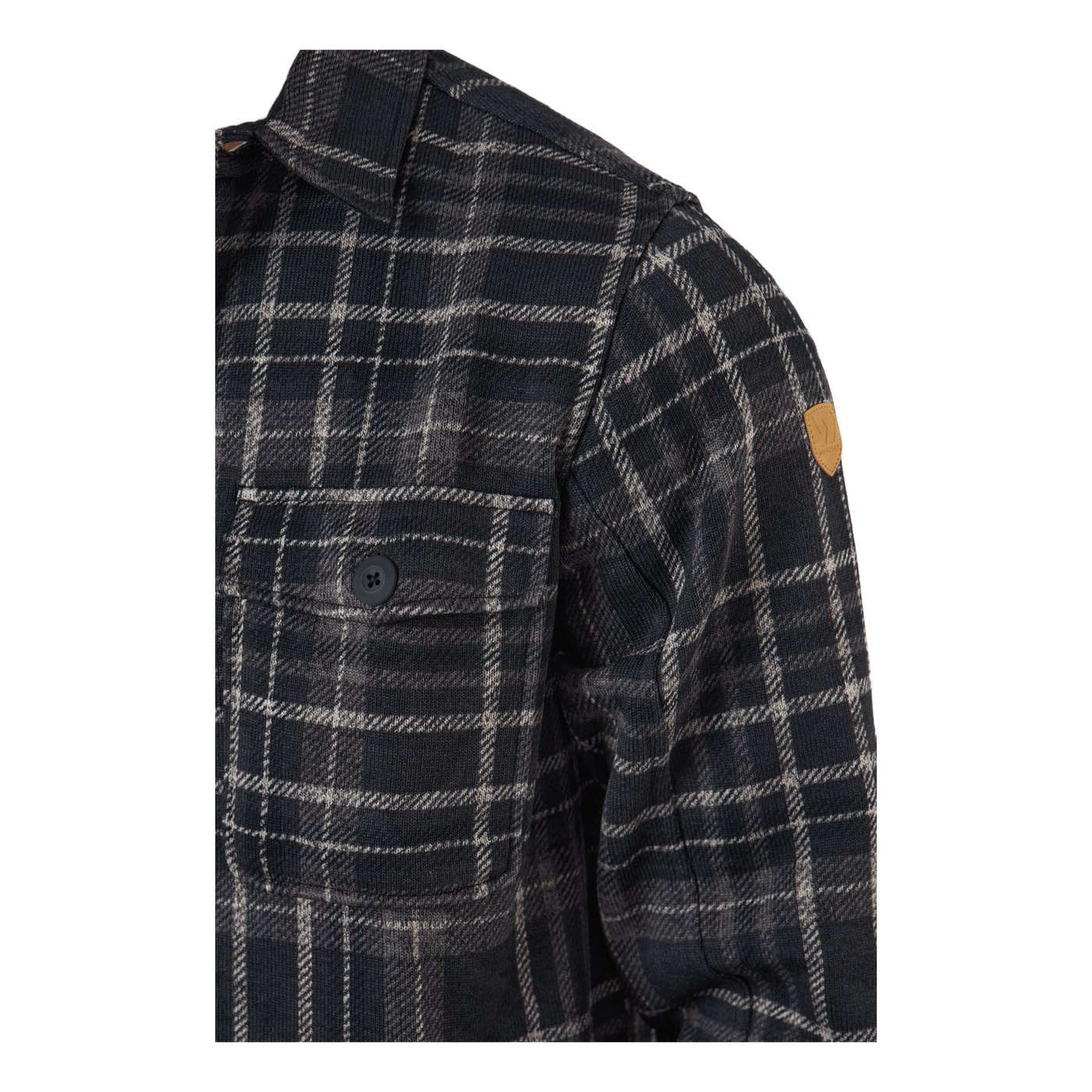 Dewey M Checked Fleece Shirt Black