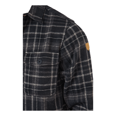 Dewey M Checked Fleece Shirt Black
