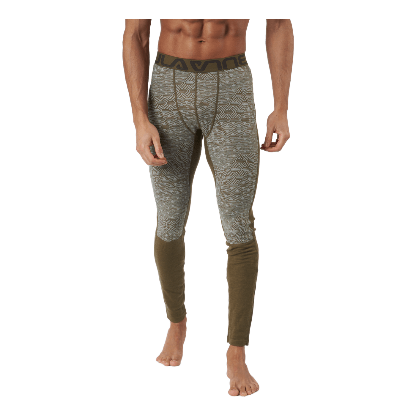 Geo Merino Wool Pants Moss