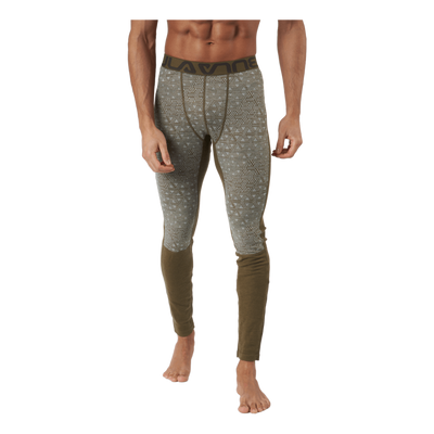 Geo Merino Wool Pants Moss