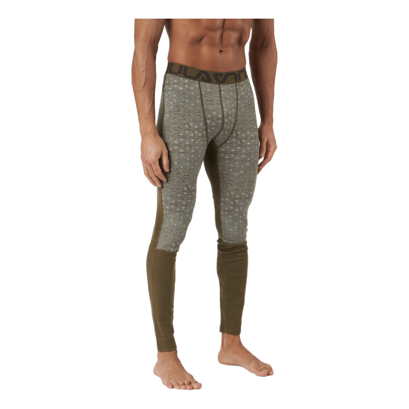 Geo Merino Wool Pants Moss