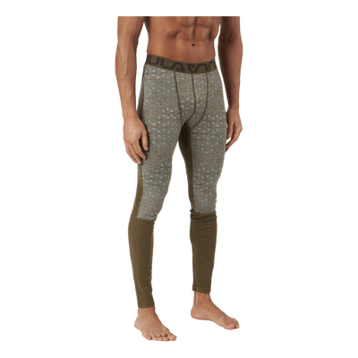 Geo Merino Wool Pants Moss