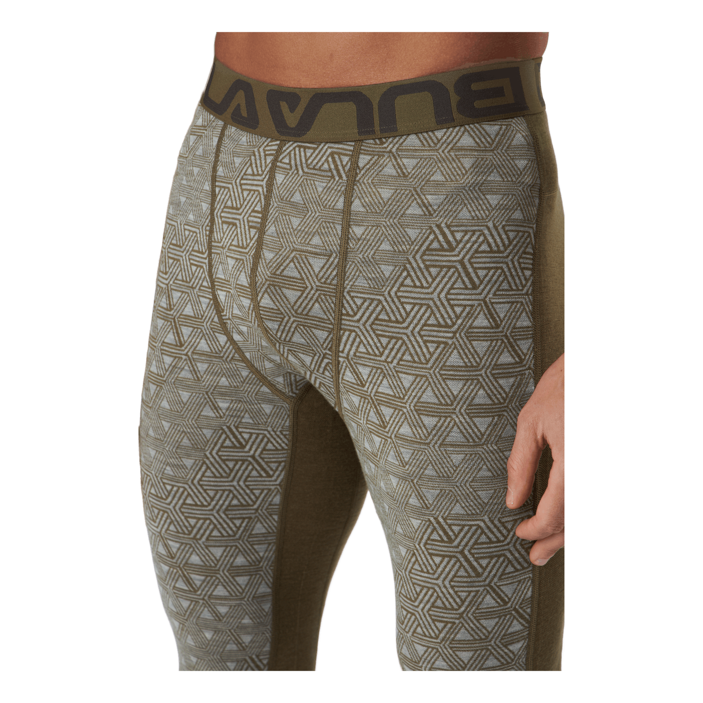 Geo Merino Wool Pants Moss