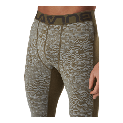 Geo Merino Wool Pants Moss