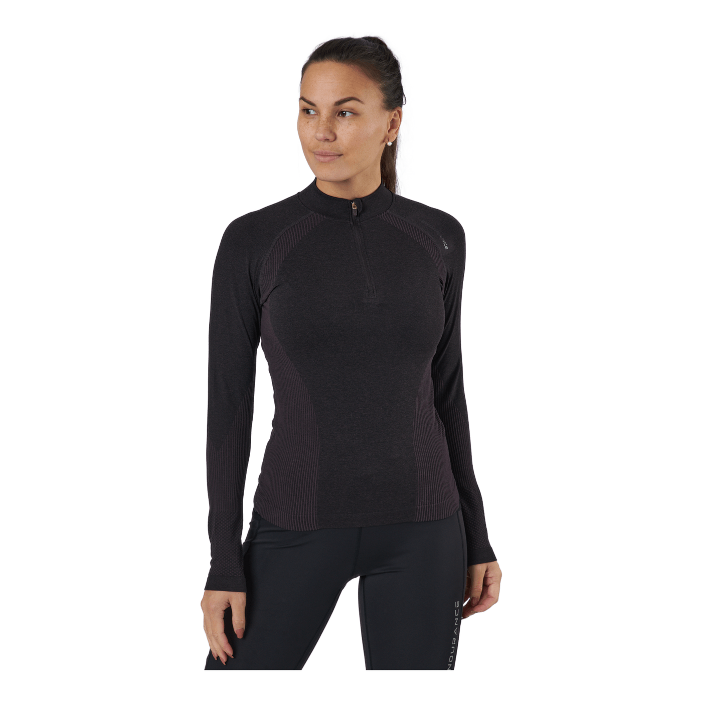 Halen W Seamless Midlayer Black Bean