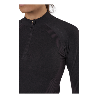 Halen W Seamless Midlayer Black Bean
