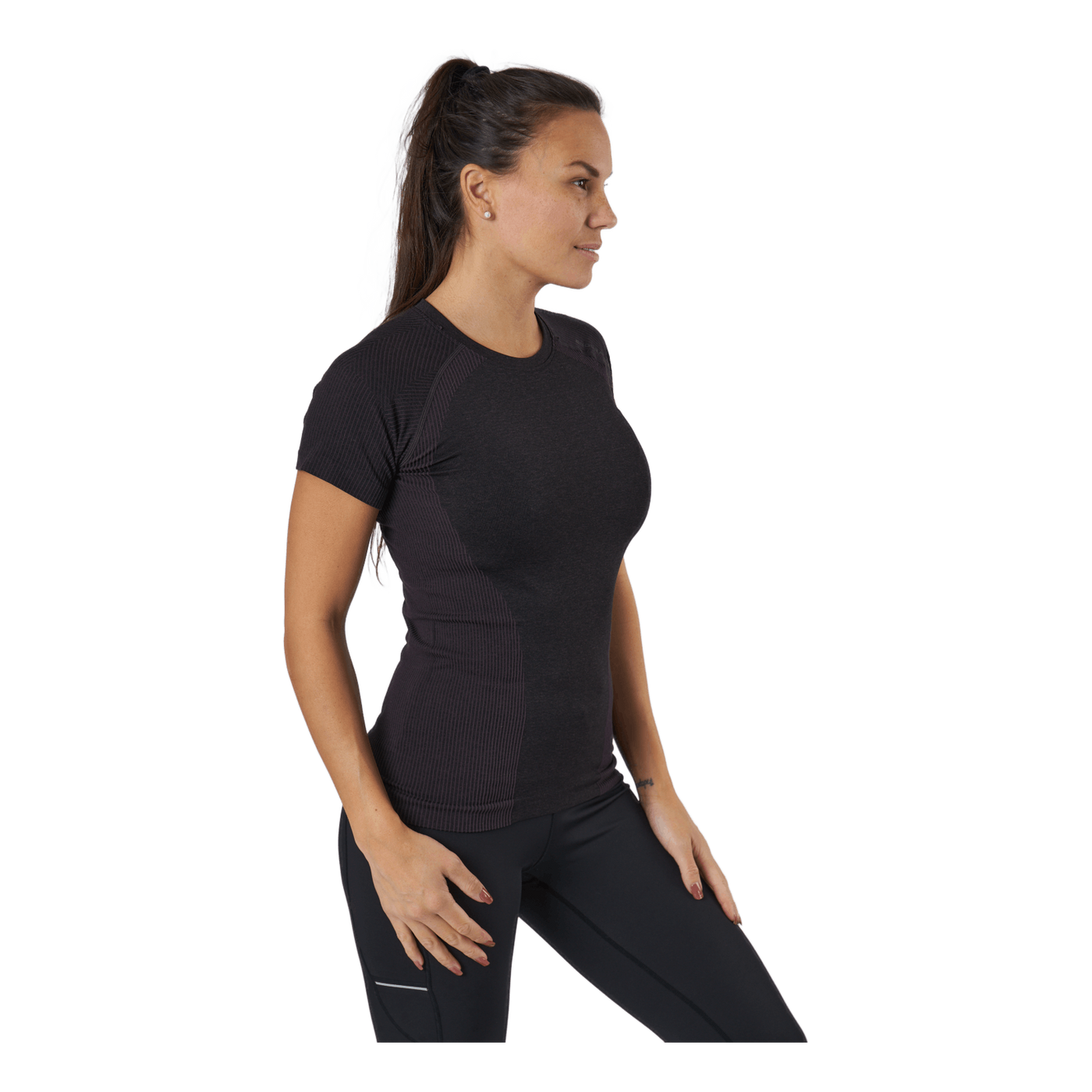 Halen W Seamless S/s Tee Black Bean
