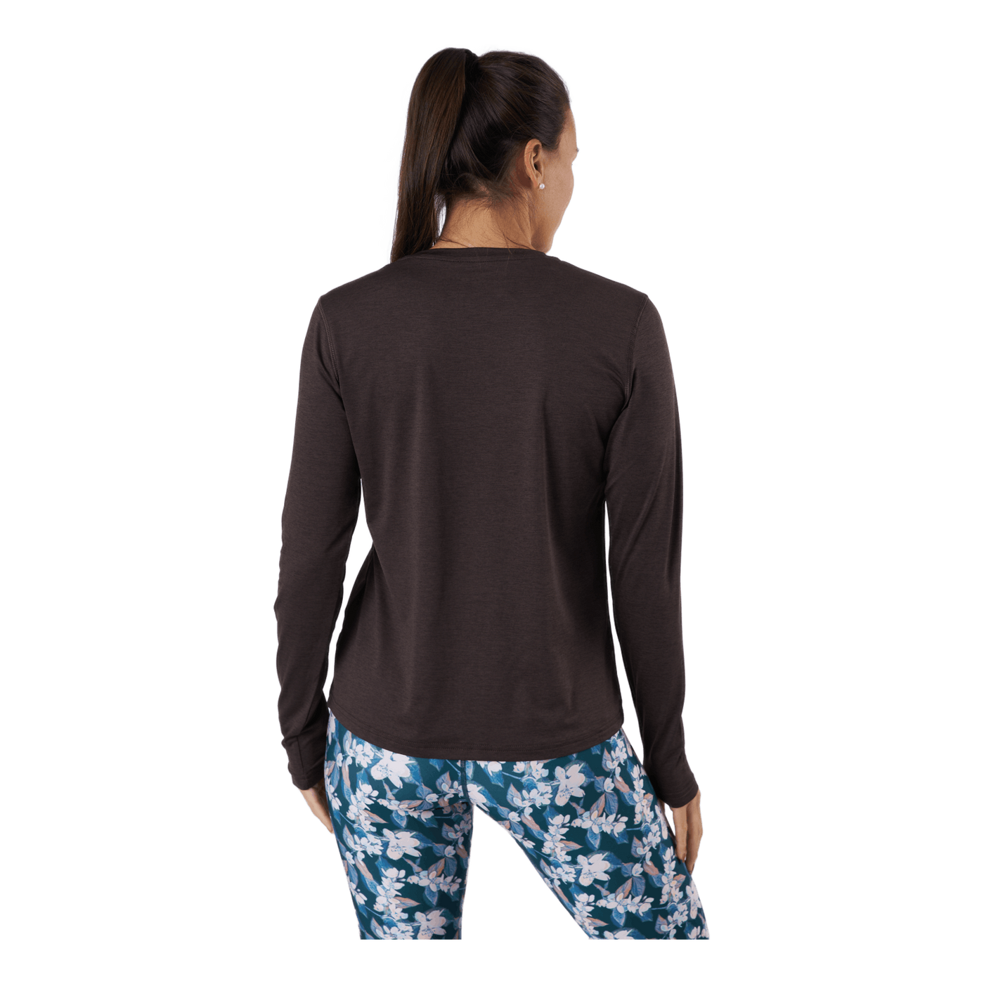 Maje W Melange L-s Tee Black Bean