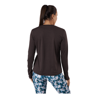 Maje W Melange L-s Tee Black Bean