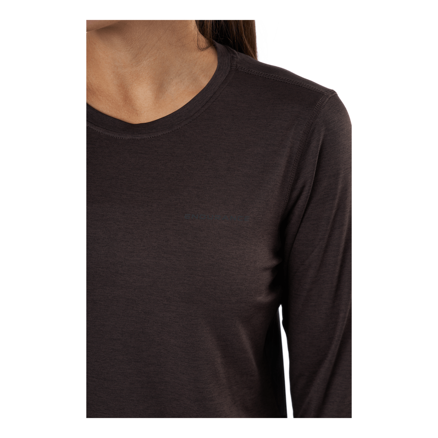 Maje W Melange L-s Tee Black Bean