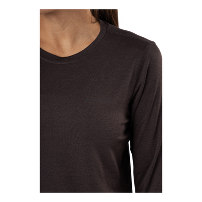 Maje W Melange L-s Tee Black Bean