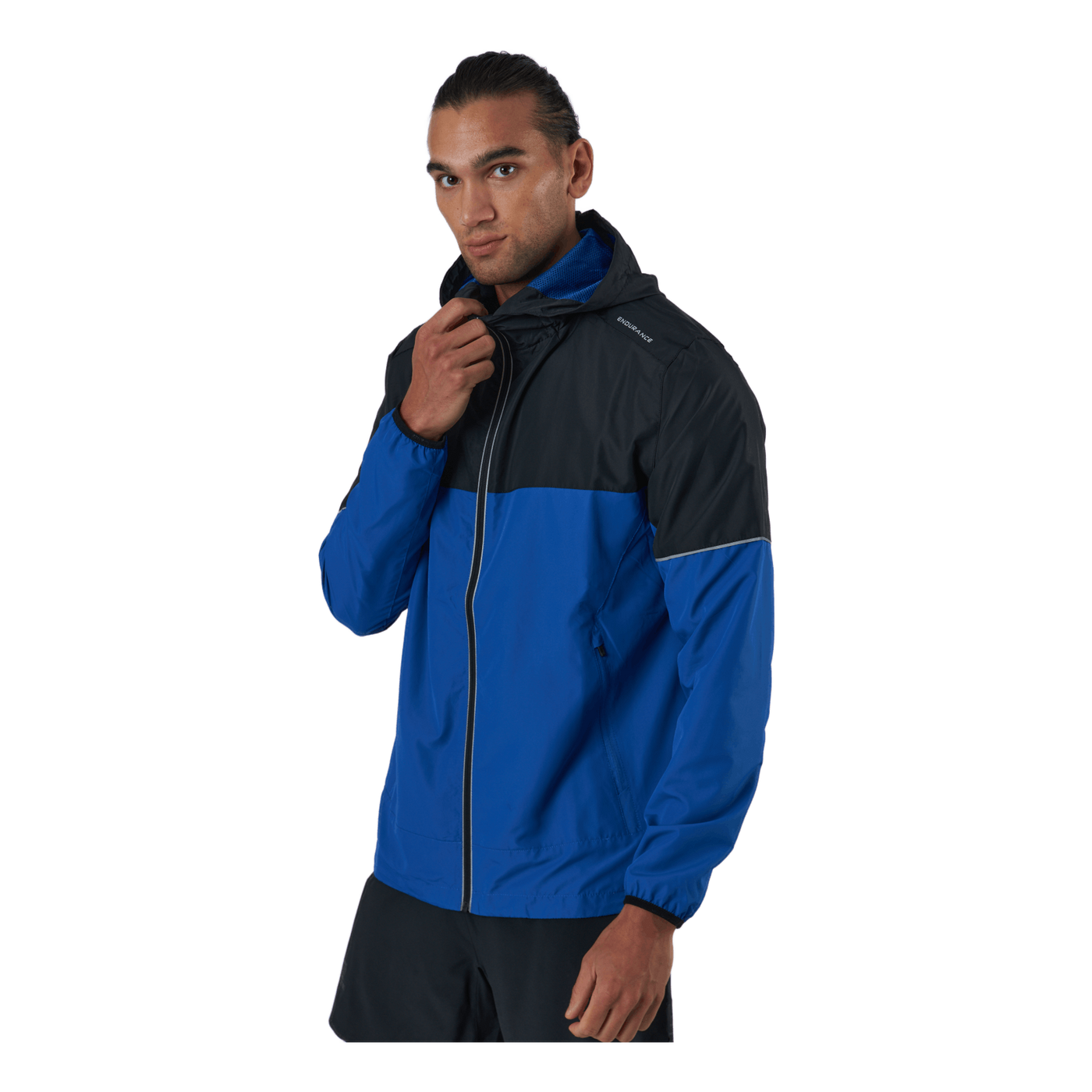 Verbol M Running Jacket W/hood Deep Ocean
