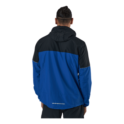 Verbol M Running Jacket W/hood Deep Ocean