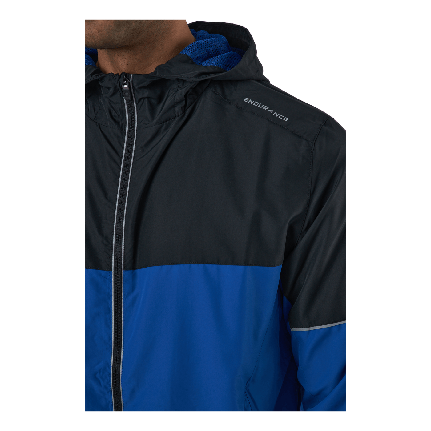 Verbol M Running Jacket W/hood Deep Ocean
