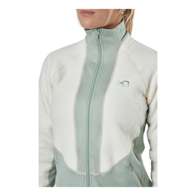 Ragnhild Full Zip Midlayer Nwhite