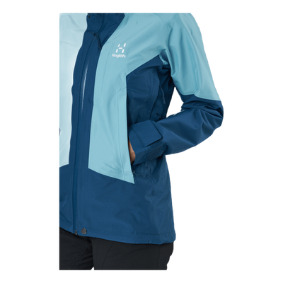 Lumi Jacket Women Dark Ocean/frost Blue