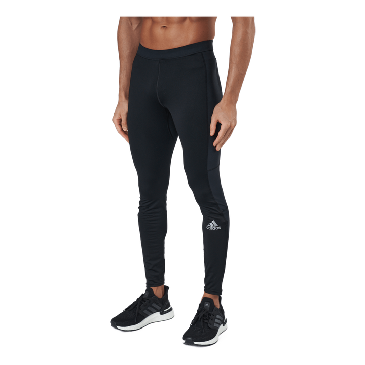 Adidas Saturday Warm Running Leggings Men Black