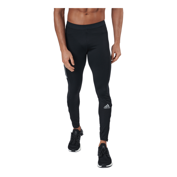 Adidas Saturday Warm Running Leggings Men Black