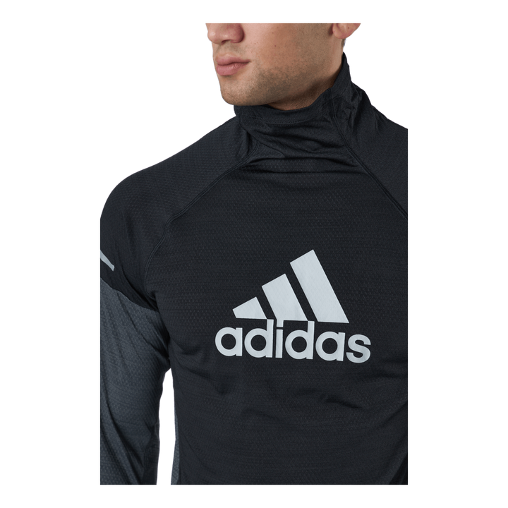 Adidas Turtle Graphic Block Longsleev Tee Men Black / Grey Six