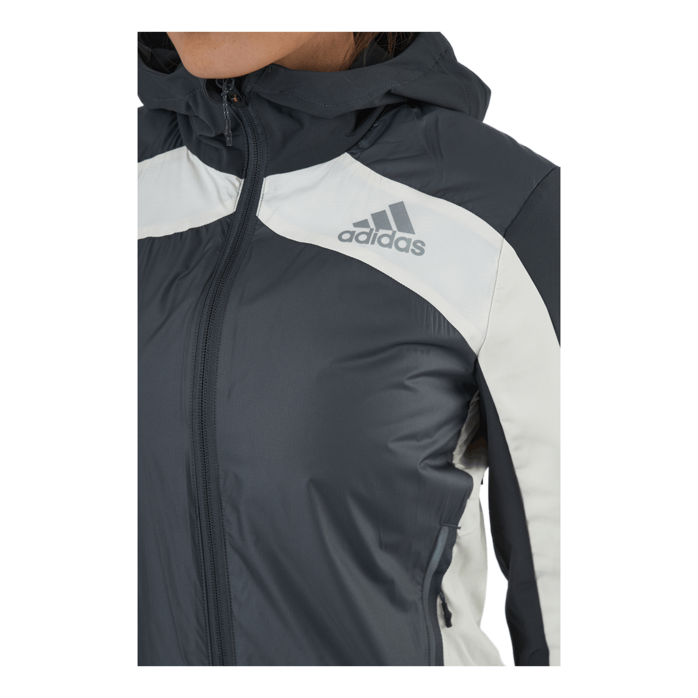 Adidas Marathon Jacket Ocean Women Grey Six Wonder White