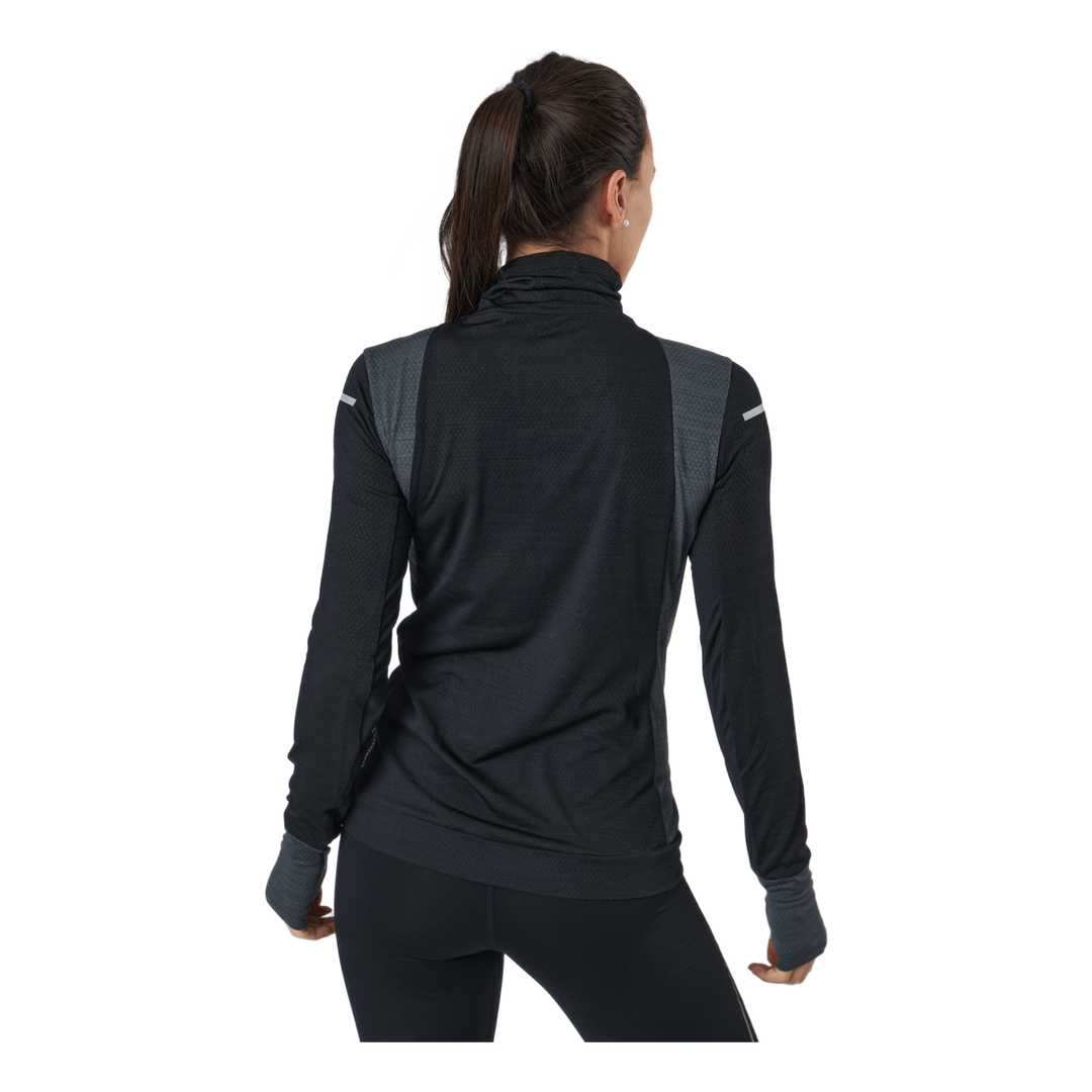 Adidas Blocked Longsleeve Tee Women Black / Grey Six