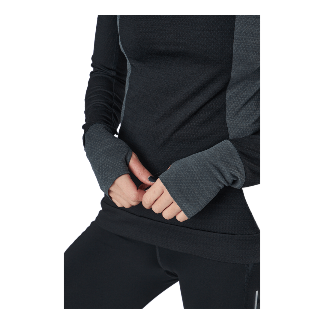 Adidas Blocked Longsleeve Tee Women Black / Grey Six