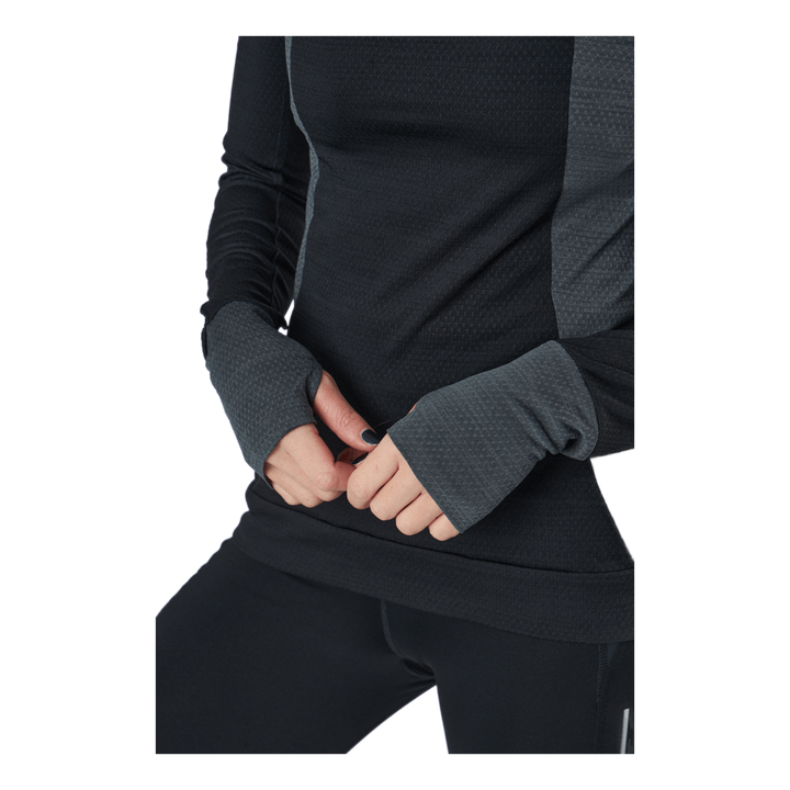 Adidas Blocked Longsleeve Tee Women Black / Grey Six