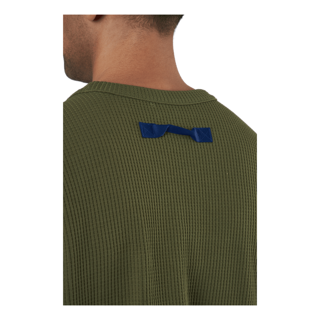 Sportswear Pocket Waffle Knit Crew Focus Olive
