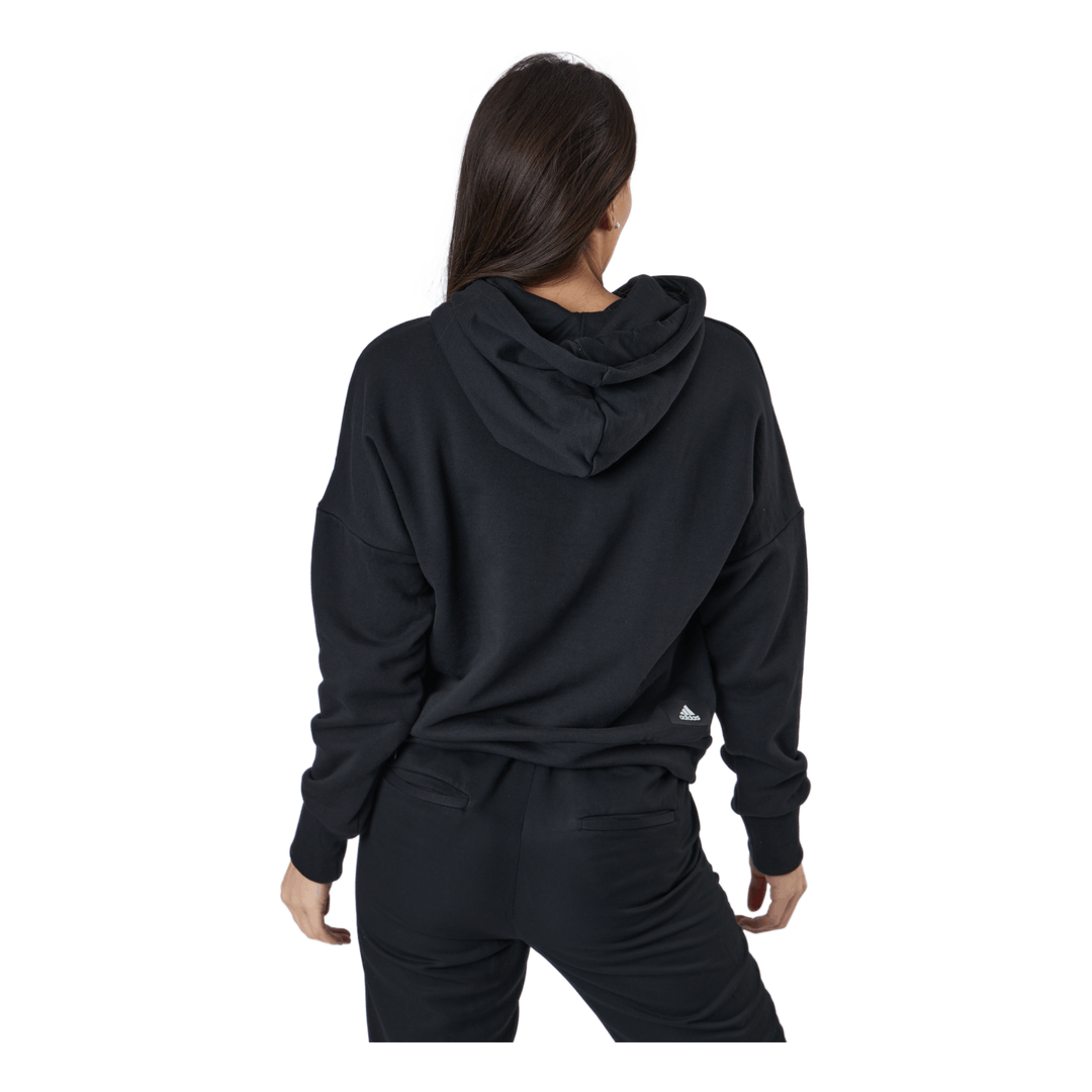 Adidas Sportswear Three Bar Hoodie Black