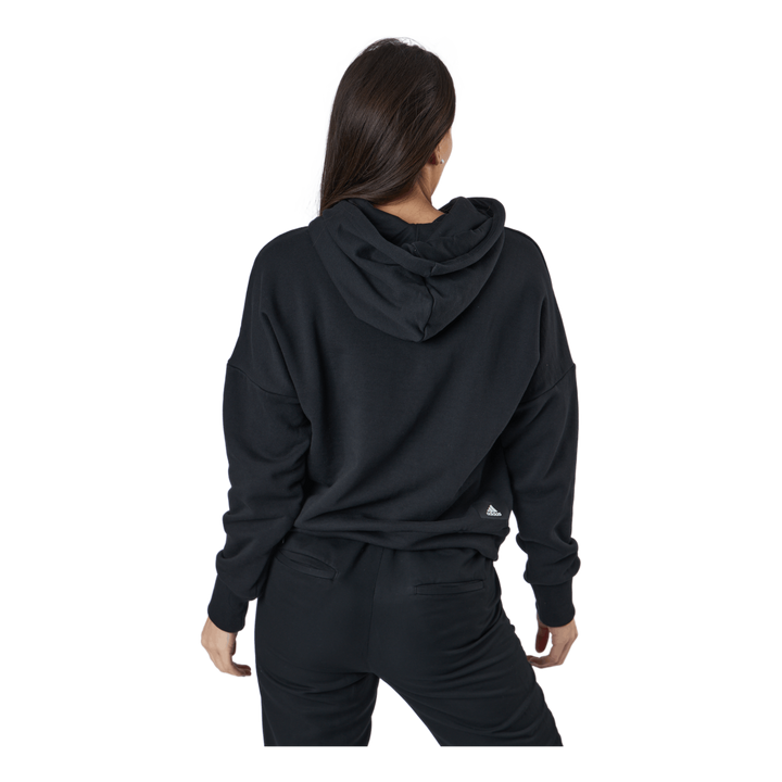 Adidas Sportswear Three Bar Hoodie Black