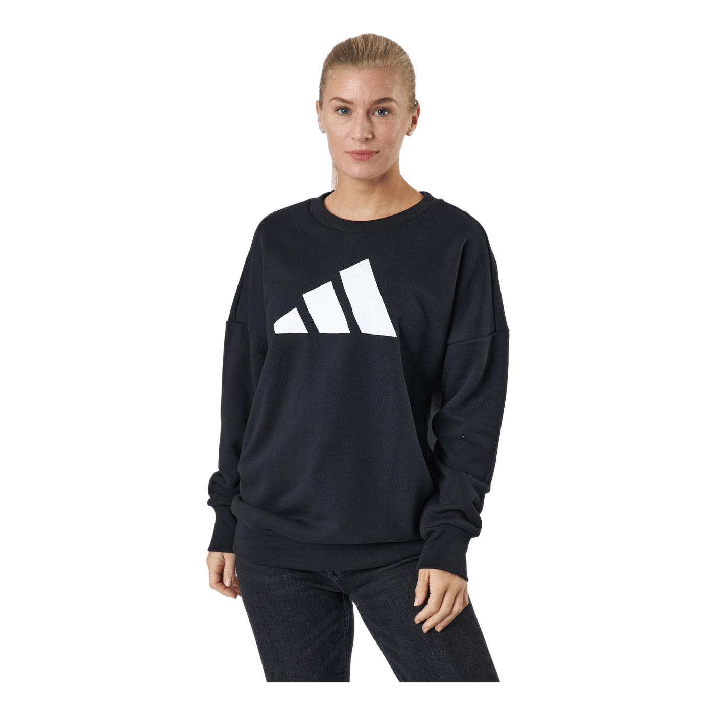Adidas Sportswear Three Bar Sweatshirt Black