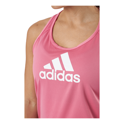 Logo Sport Tank Top Rose Tone / White