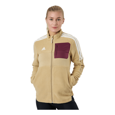 Tiro Jacket Winterized Sherpa Women Beige Tone
