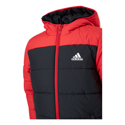 Yk Padded Jkt Black / Vivid Red / White