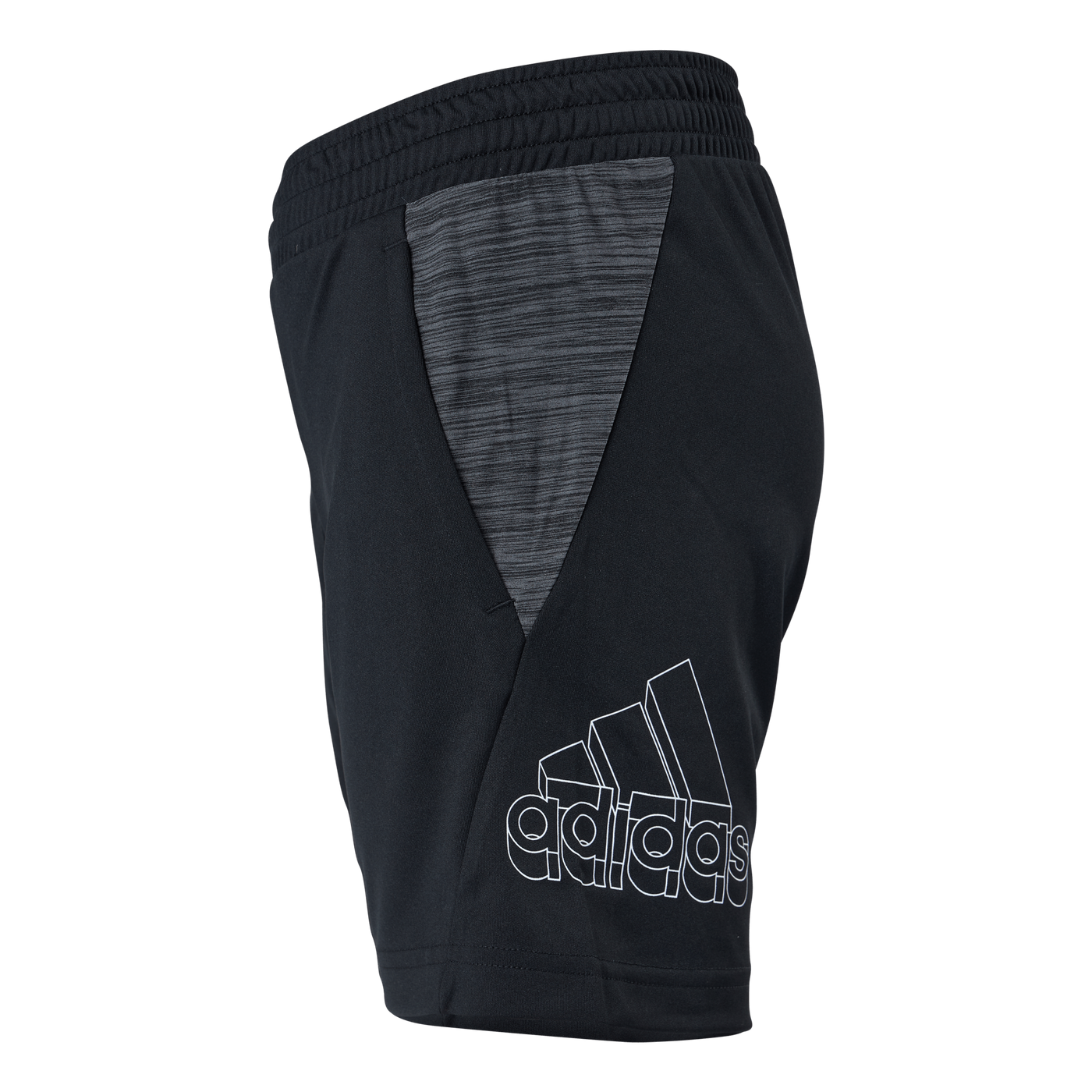 Boys Aeroready Heather Short Black / White