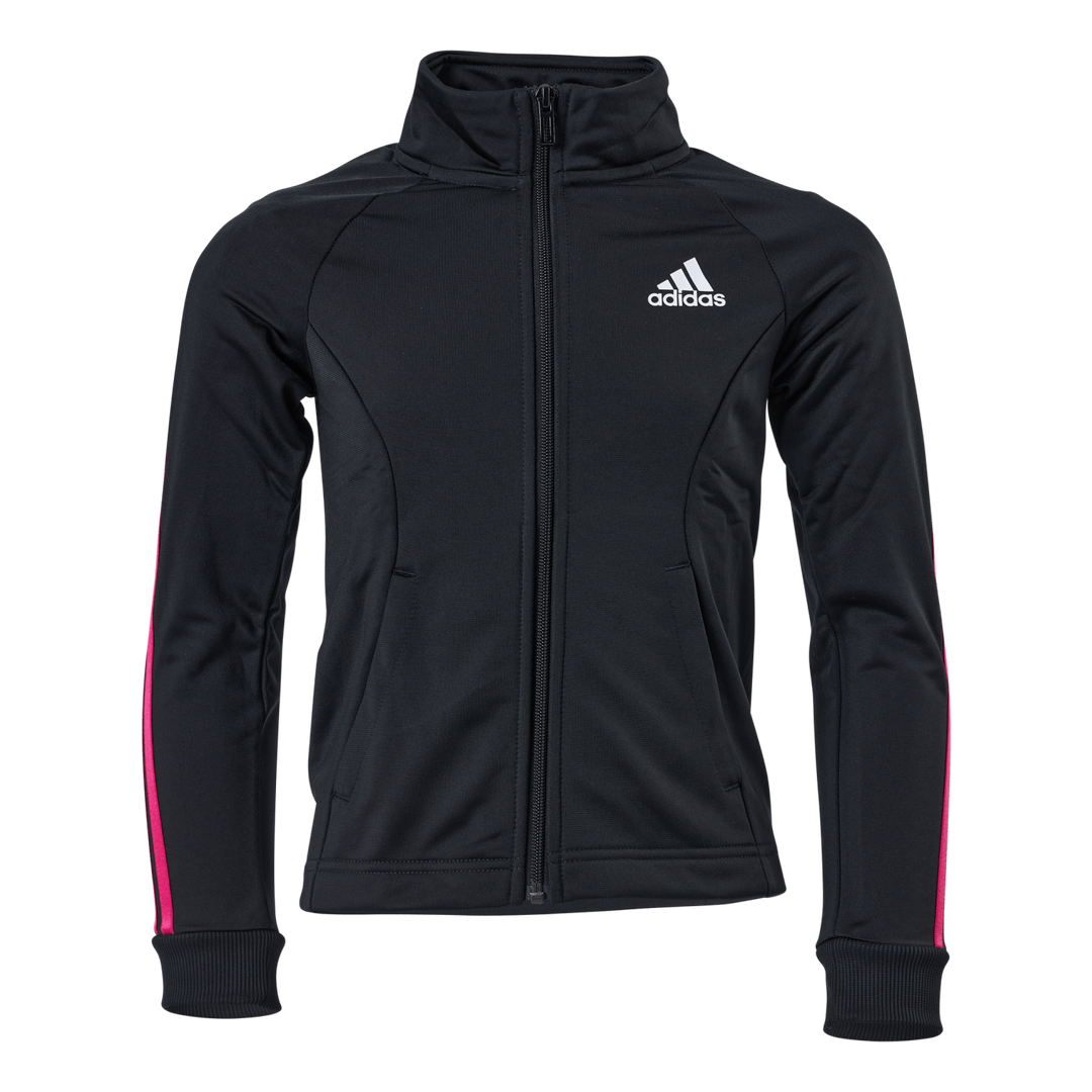 Team Polyester 3-Stripes Tracksuit Black / Team Real Magenta