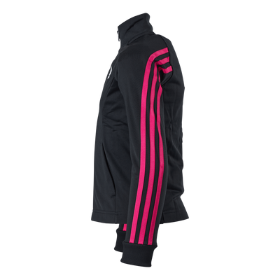 Team Polyester 3-Stripes Tracksuit Black / Team Real Magenta