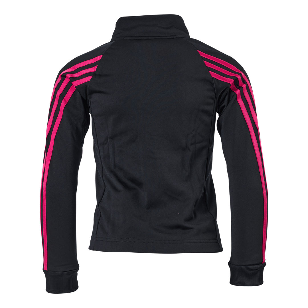 Team Polyester 3-Stripes Tracksuit Black / Team Real Magenta
